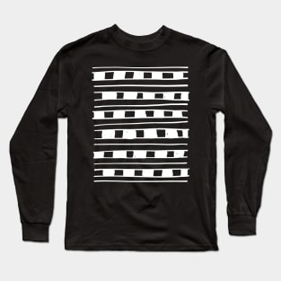 Simple Geometric Design Long Sleeve T-Shirt